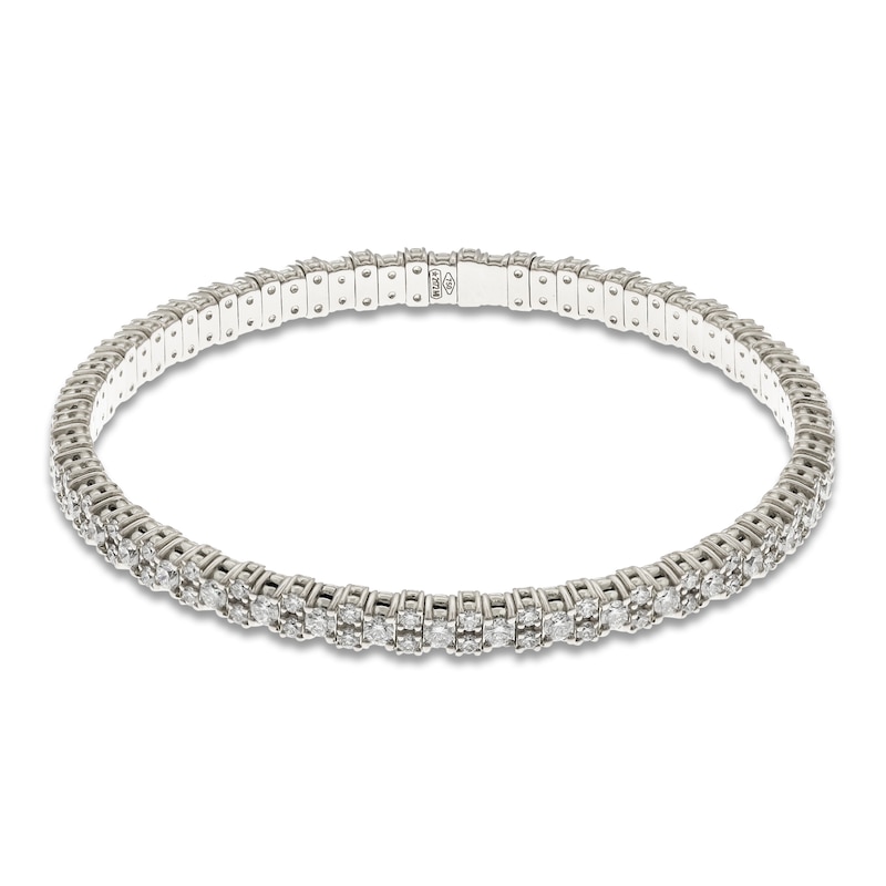 ZYDO Diamond Stretch Bracelet 2-7/8 ct tw 18K White Gold 6.5"