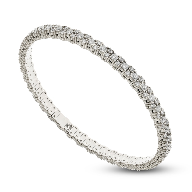 ZYDO Diamond Stretch Bracelet 2-7/8 ct tw 18K White Gold 6.5"