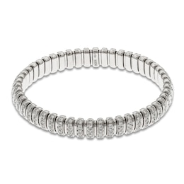 ZYDO Diamond Stretch Bracelet 4 ct tw 18K White Gold 6.5&quot;