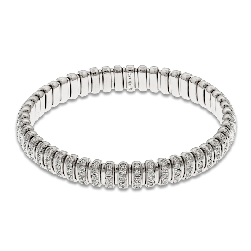 ZYDO Diamond Stretch Bracelet 4 ct tw 18K White Gold 6.5"