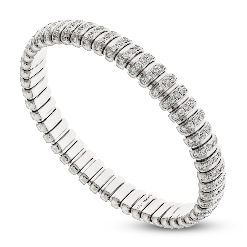 ZYDO Diamond Stretch Bracelet 4 ct tw 18K White Gold 6.5"