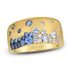 Thumbnail Image 1 of Le Vian Tramonto D'Oro Denim Ombré Sapphire Ring 14K Honey Gold