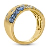 Thumbnail Image 2 of Le Vian Tramonto D'Oro Denim Ombré Sapphire Ring 14K Honey Gold