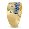 Thumbnail Image 4 of Le Vian Tramonto D'Oro Denim Ombré Sapphire Ring 14K Honey Gold