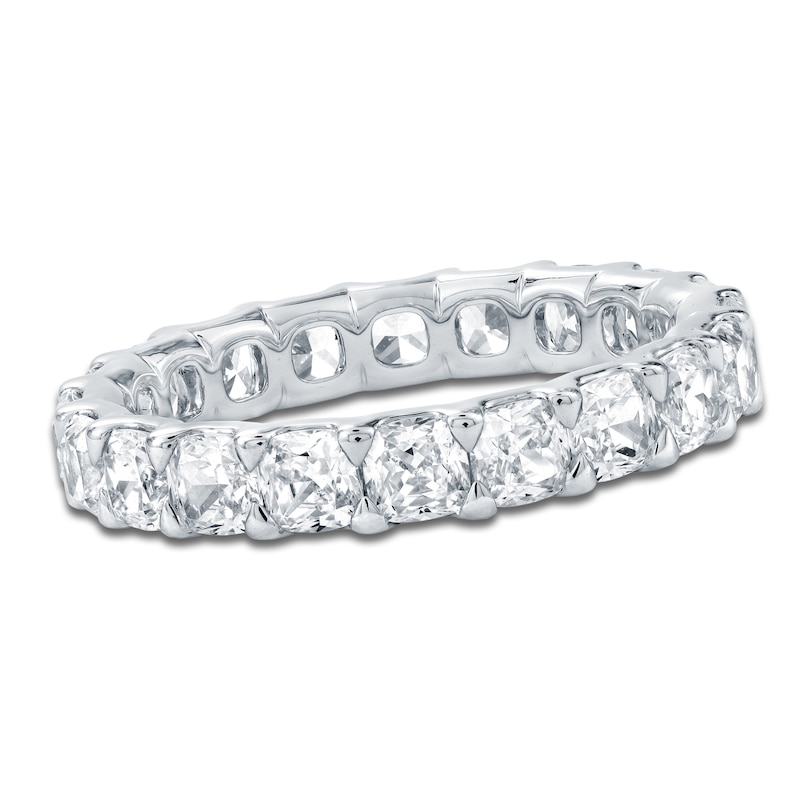 Certified Cushion-Cut Diamond Eternity Band 3-1/4 ct tw 14K Gold