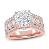 Thumbnail Image 1 of Cushion-Cut Created By Jared Studio Lab-Created Diamond Engagement Ring 3-3/4 ct tw 14K Rose Gold