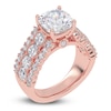 Thumbnail Image 2 of Cushion-Cut Created By Jared Studio Lab-Created Diamond Engagement Ring 3-3/4 ct tw 14K Rose Gold