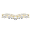 Thumbnail Image 3 of Pnina Tornai Cultured Pearl & Diamond Two-Row Contour Anniversary Ring 1/3 ct tw 14K Yellow Gold