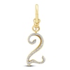 Thumbnail Image 1 of Charm'd by Lulu Frost Diamond Number 2 Charm 1/10 ct tw Pavé Round 10K Yellow Gold