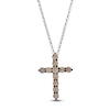 Thumbnail Image 1 of Le Vian Diamond Cross Necklace 1-1/5 ct tw 14K Vanilla Gold 19&quot;