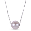 Thumbnail Image 1 of Cultured Pearl Bead Necklace 10K White Gold 18&quot;