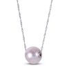 Thumbnail Image 2 of Cultured Pearl Bead Necklace 10K White Gold 18&quot;