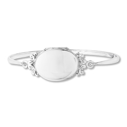 Locket Bangle Sterling Silver