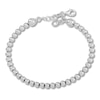 Thumbnail Image 1 of Beaded Chain Bracelet Sterling Silver 6&quot;