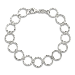 Link Bracelet Sterling Silver 7.5&quot;