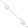 Thumbnail Image 1 of Elephant Anklet Sterling Silver 9&quot; Length