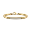 Thumbnail Image 0 of Men's Diamond Bracelet 1/10 ct tw Round Gold Ion-Plated Stainless Steel 8.5"