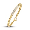 Thumbnail Image 1 of Men's Diamond Bracelet 1/10 ct tw Round Gold Ion-Plated Stainless Steel 8.5"