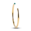 Thumbnail Image 1 of Stella Valle December Birthstone Bangle Bracelet Teal Crystal 18K Gold-Plated Brass