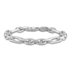 Thumbnail Image 1 of 1933 by Esquire Men's Solid Figaro Chain Bracelet Sterling Silver 8.5&quot;