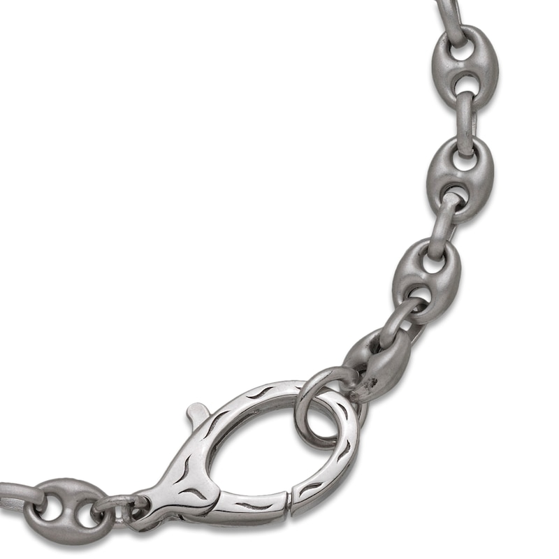 Main Image 2 of Marco Dal Maso Ulysses Men's Polished Marine Link Bracelet Sterling Silver 8&quot;