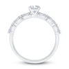 Thumbnail Image 2 of Diamond Bridal Set 7/8 ct tw Round/Baguette 14K White Gold