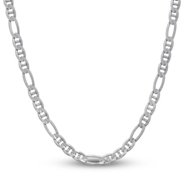 Men's Solid Link Chain Necklace Sterling Silver 9mm 22&quot;