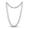 Thumbnail Image 2 of Men's Solid Mariner Chain Necklace Sterling Silver 10.9mm 24&quot;