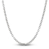 Thumbnail Image 0 of Men's Diamond-Cut Solid Cable Chain Necklace Sterling Silver 5.0mm 20"