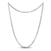 Thumbnail Image 1 of Men's Diamond-Cut Solid Cable Chain Necklace Sterling Silver 5.0mm 20"