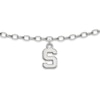 Thumbnail Image 1 of Michigan State University Anklet Sterling Silver 9&quot;