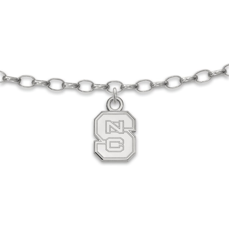 North Carolina State University Anklet Sterling Silver 9"