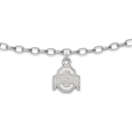 Ohio State University Anklet Sterling Silver 9&quot;