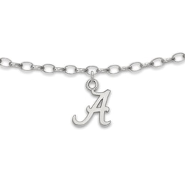 University of Alabama Anklet Sterling Silver 9&quot;