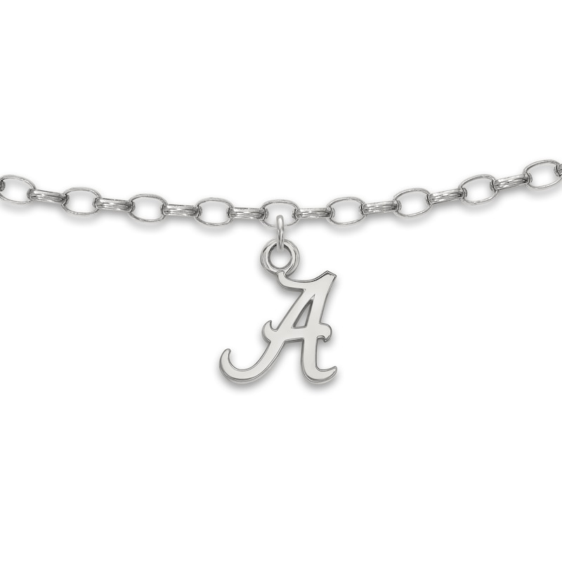 University of Alabama Anklet Sterling Silver 9"