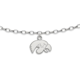 University of Iowa Anklet Sterling Silver 9&quot;