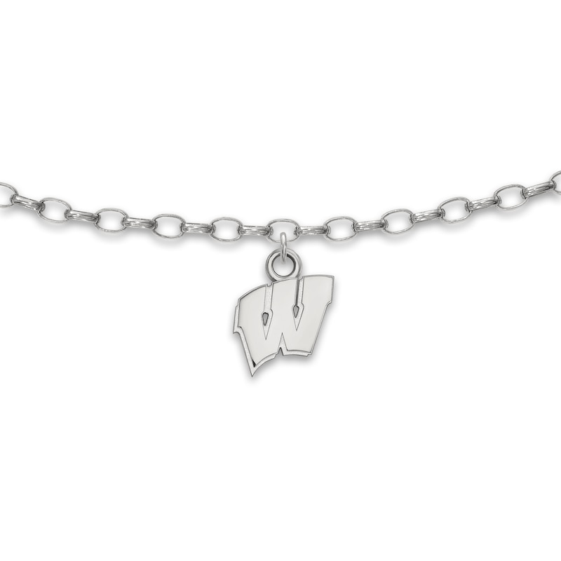 University of Wisconsin Anklet Sterling Silver 9"