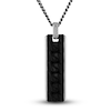 Thumbnail Image 1 of 1933 by Esquire Men's Carbon Fiber Pendant Necklace Sterling Silver 22&quot;