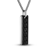 Thumbnail Image 2 of 1933 by Esquire Men's Carbon Fiber Pendant Necklace Sterling Silver 22&quot;