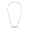 Thumbnail Image 1 of 1933 by Esquire Men's Natural White Topaz Tennis Necklace Sterling Silver 22&quot;