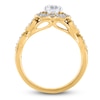 Thumbnail Image 2 of Diamond Engagement Ring 7/8 ct tw Round 14K Yellow Gold