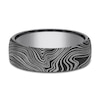 Thumbnail Image 2 of Men's Damascus Marble Wedding Band Tantalum