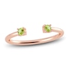 Thumbnail Image 1 of Juliette Maison Natural Peridot Cuff Ring 10K Rose Gold