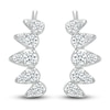 Thumbnail Image 1 of Diamond Climber Earrings 1/3 ct tw Round 10K White Gold