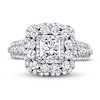 Thumbnail Image 3 of Vera Wang WISH Diamond Engagement Ring 2-1/5 ct tw Round/Princess 14K White Gold