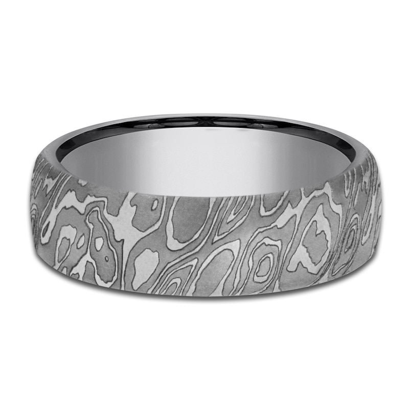 Main Image 3 of Damascus Wild Wedding Band Tantalum 6.5mm