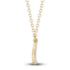 Thumbnail Image 2 of Shy Creation Moon Necklace Diamond Accents 14K Yellow Gold 18&quot; SC55002688