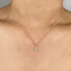 Thumbnail Image 4 of Shy Creation Moon Necklace Diamond Accents 14K Yellow Gold 18&quot; SC55002688