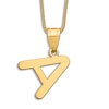 Thumbnail Image 1 of Initial A Necklace 14K Yellow Gold 18&quot;