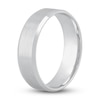 Thumbnail Image 2 of Men's Beveled Edge Wedding Band 14K White Gold